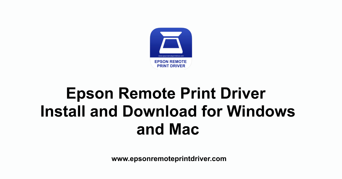 Epson Remote Print Driver